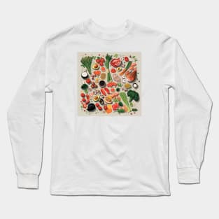 A burst of vitality: Healthy foods that nourish body and soul Long Sleeve T-Shirt